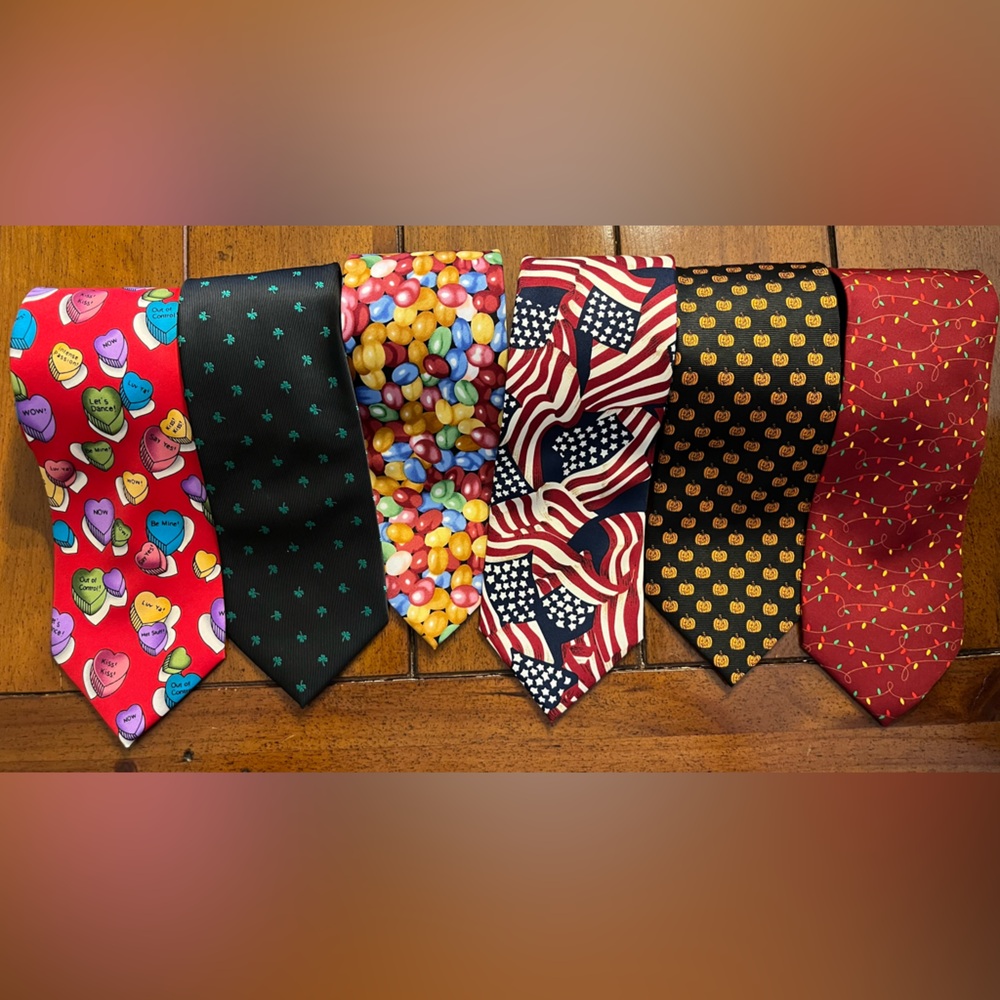 6 - WildTies & LongTieStore Extra Long 3.5” x 67” Holiday Ties